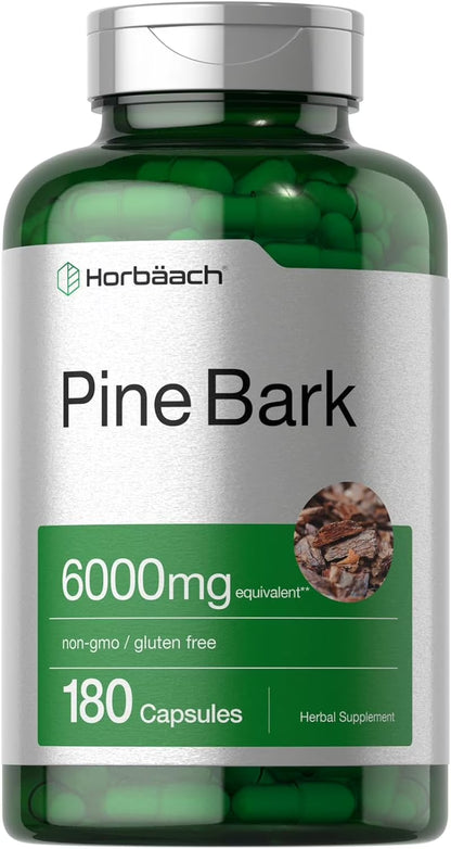 Pine Bark Extract 6000 Mg | 180 Capsules | Max Potency | by