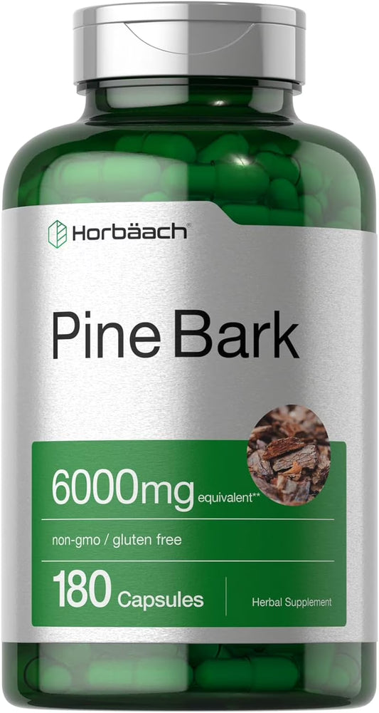 Pine Bark Extract 6000 Mg | 180 Capsules | Max Potency | by